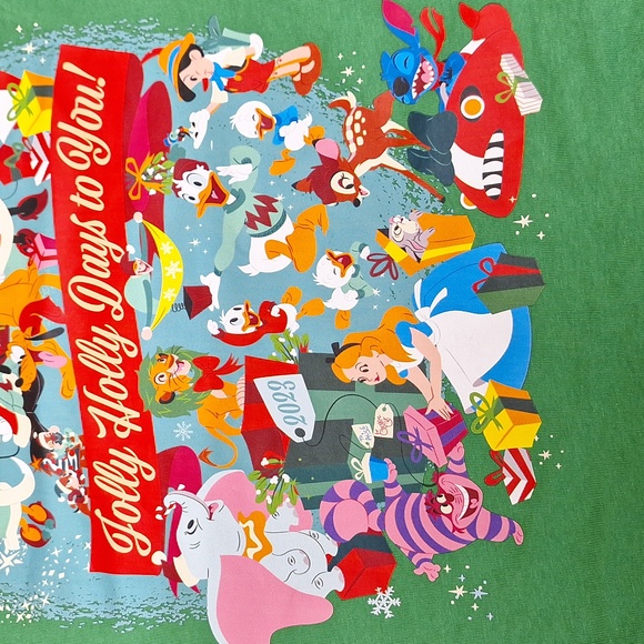 NEW! DISCONTINUED Disney Ensemble Characters Christmas T-Shirt - Mickey, Minnie - Picture 4 of 6
